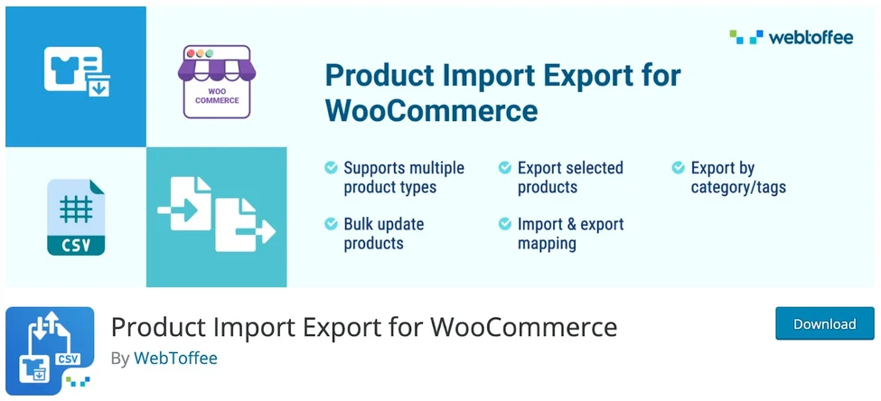افزونه Product Import Export for WooCommerce